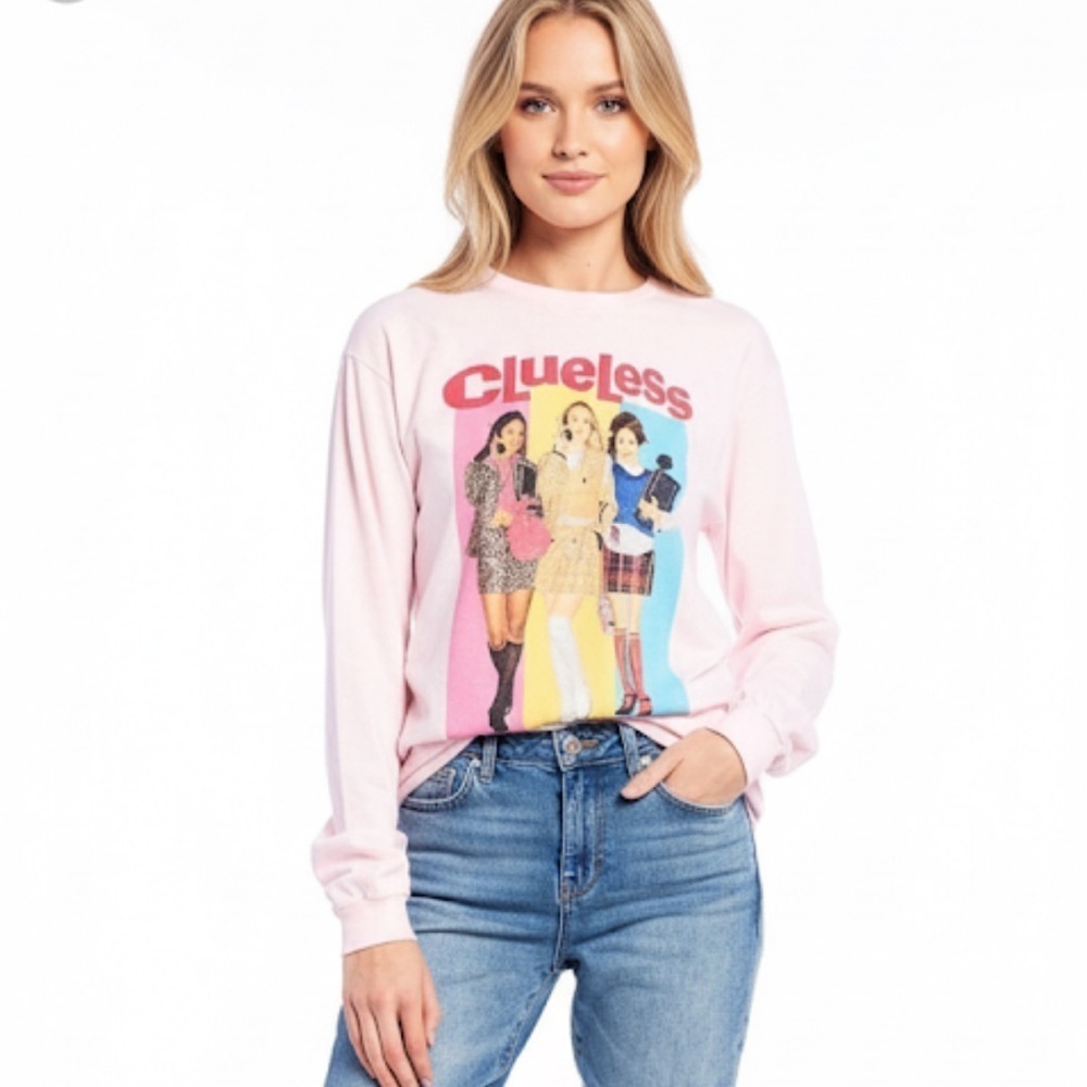 Junk Food Clothing medium pink Clueless T-shirt